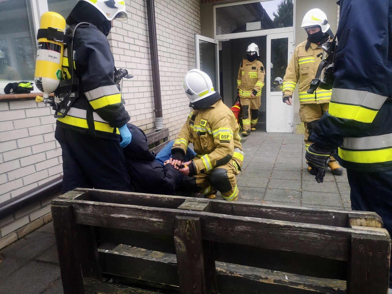 Tym razem ćwiczyliśmy ewakuację